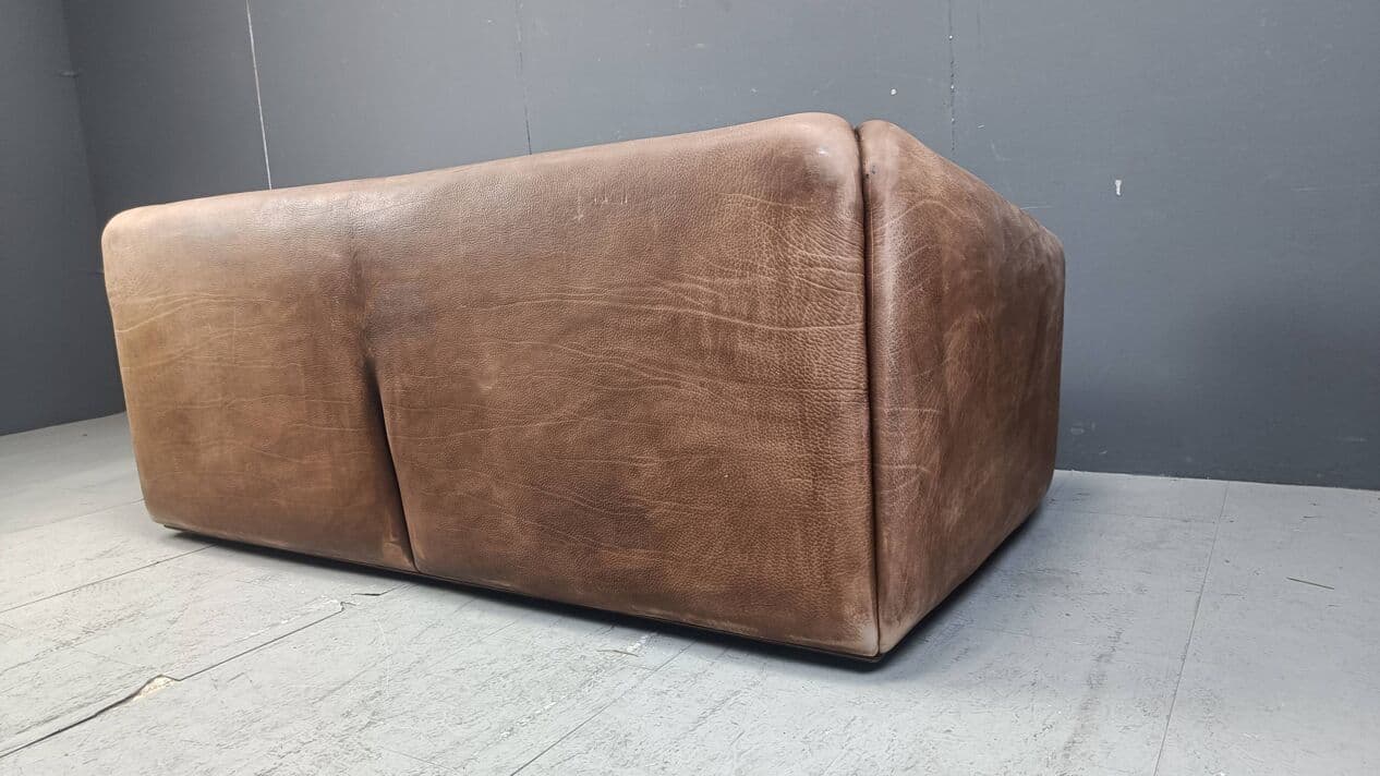 Sofa DS47, brązowy, skóra, Szwajcaria, lata 70. - 272650