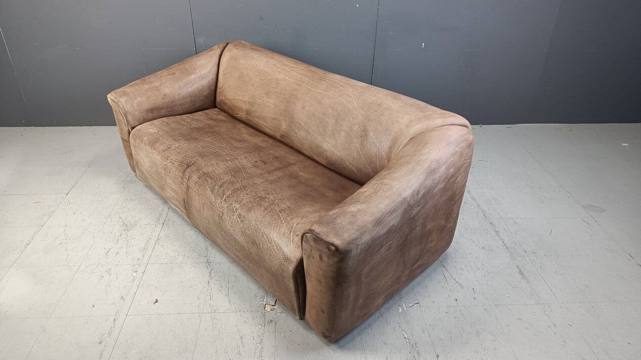 Sofa DS47, brązowy, skóra, Szwajcaria, lata 70. - 272647