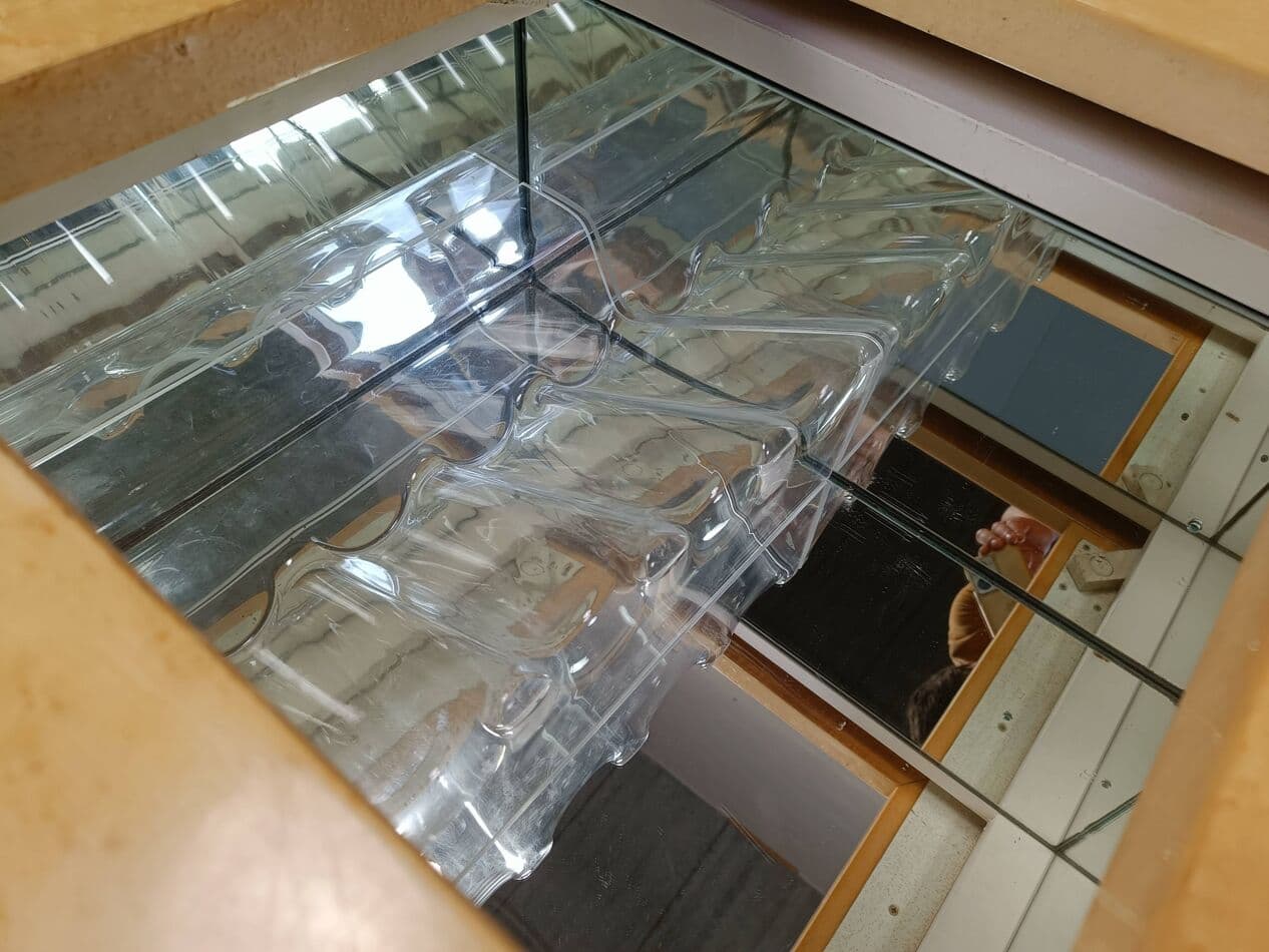 Coffee table, beige ash, by P. Michel, France, 1970s. - 272262