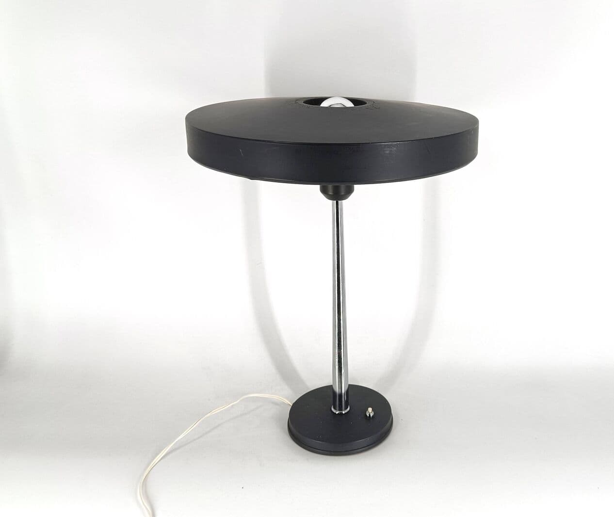 Lampa biurkowa Timor, szary, metal, proj. L. Kalff, Philips, Holandia, lata 60. - 271839