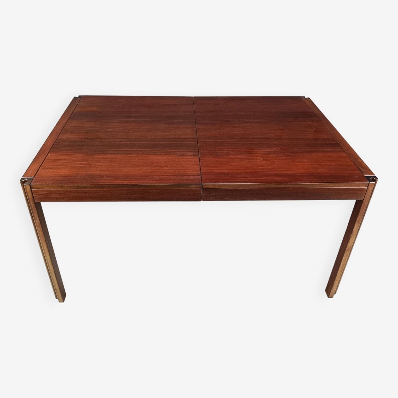 Stół rozkładany 4D, brązowy, drewno, proj. A. Mangiarotti, Włochy, lata 70. - 271568