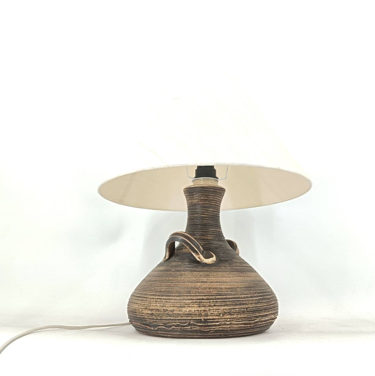 Lampa stołowa, brązowy, ceramika, Niemcy, lata 60. - 271448