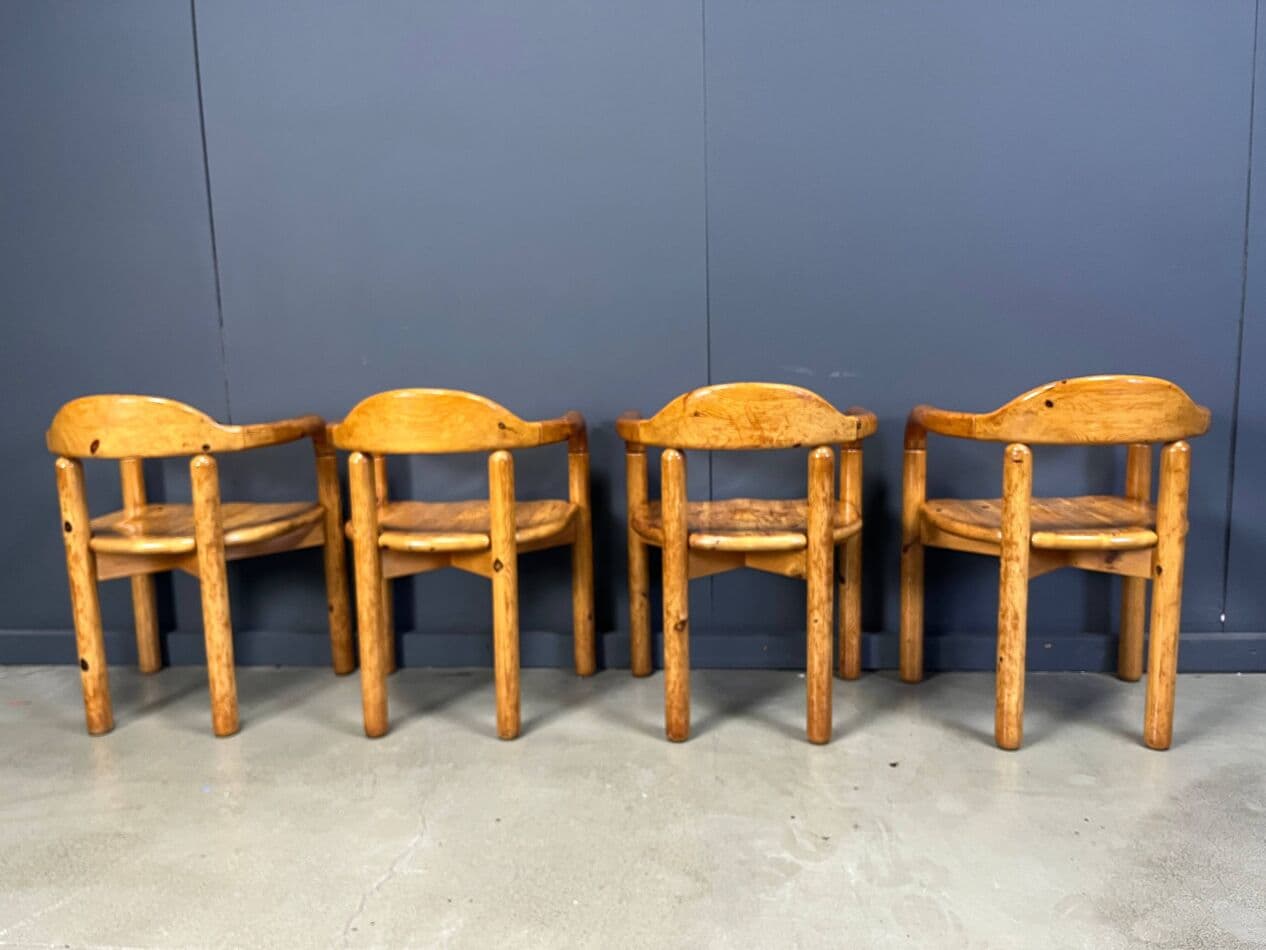 Dining set, beige pine, Denmark, 1970s. - 270870