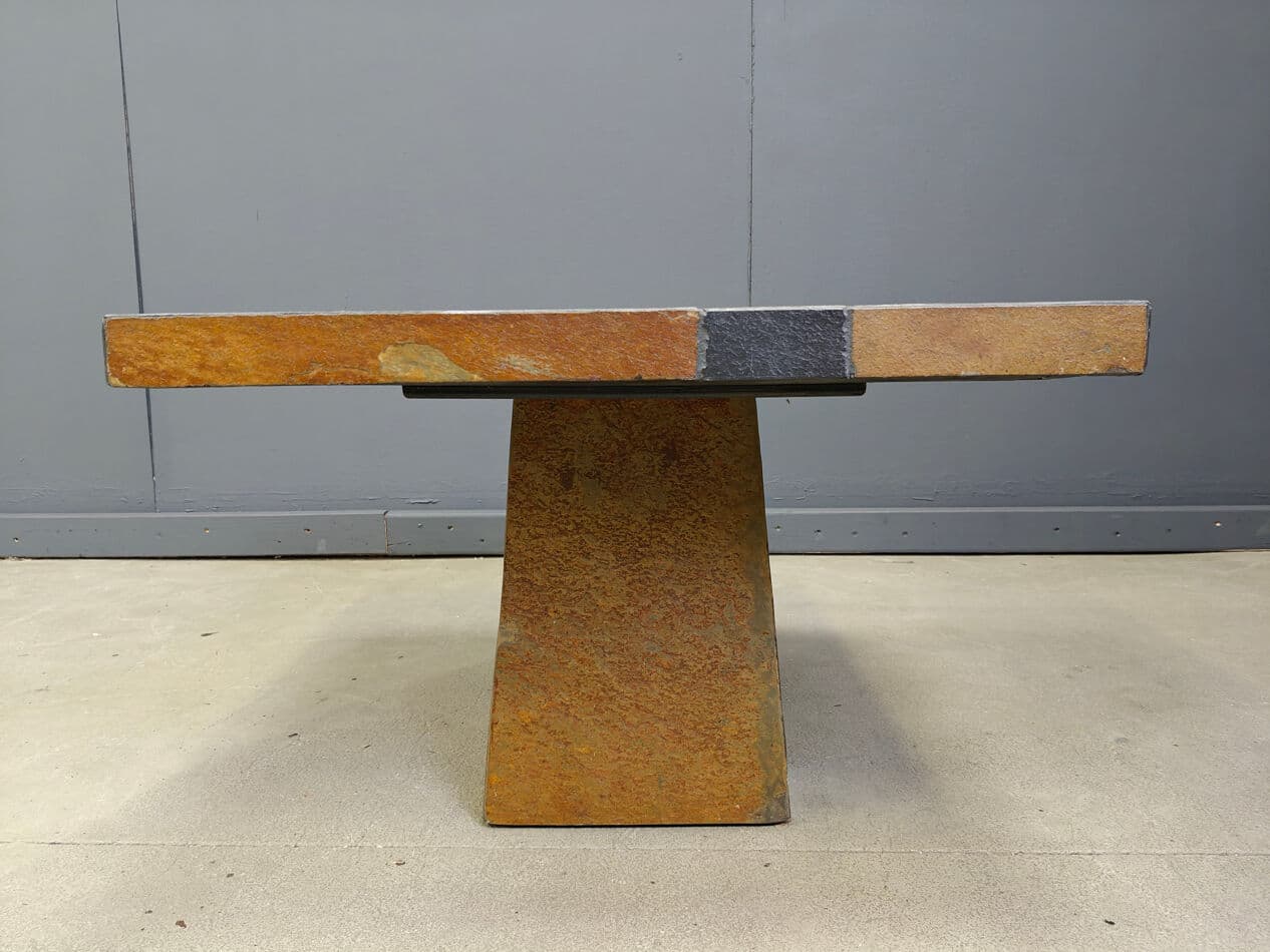 Coffee table, grey stone, Germany, 1980s. - 270794