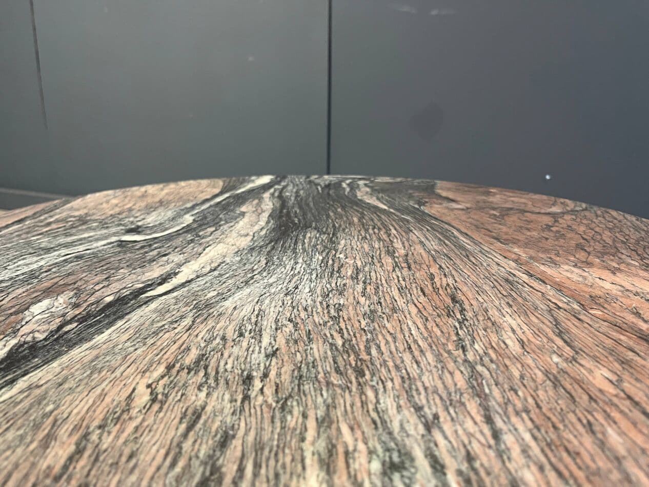 Stolik kawowy dwupoziomowy, marmur multikolor, Włochy, lata 70. - 270677