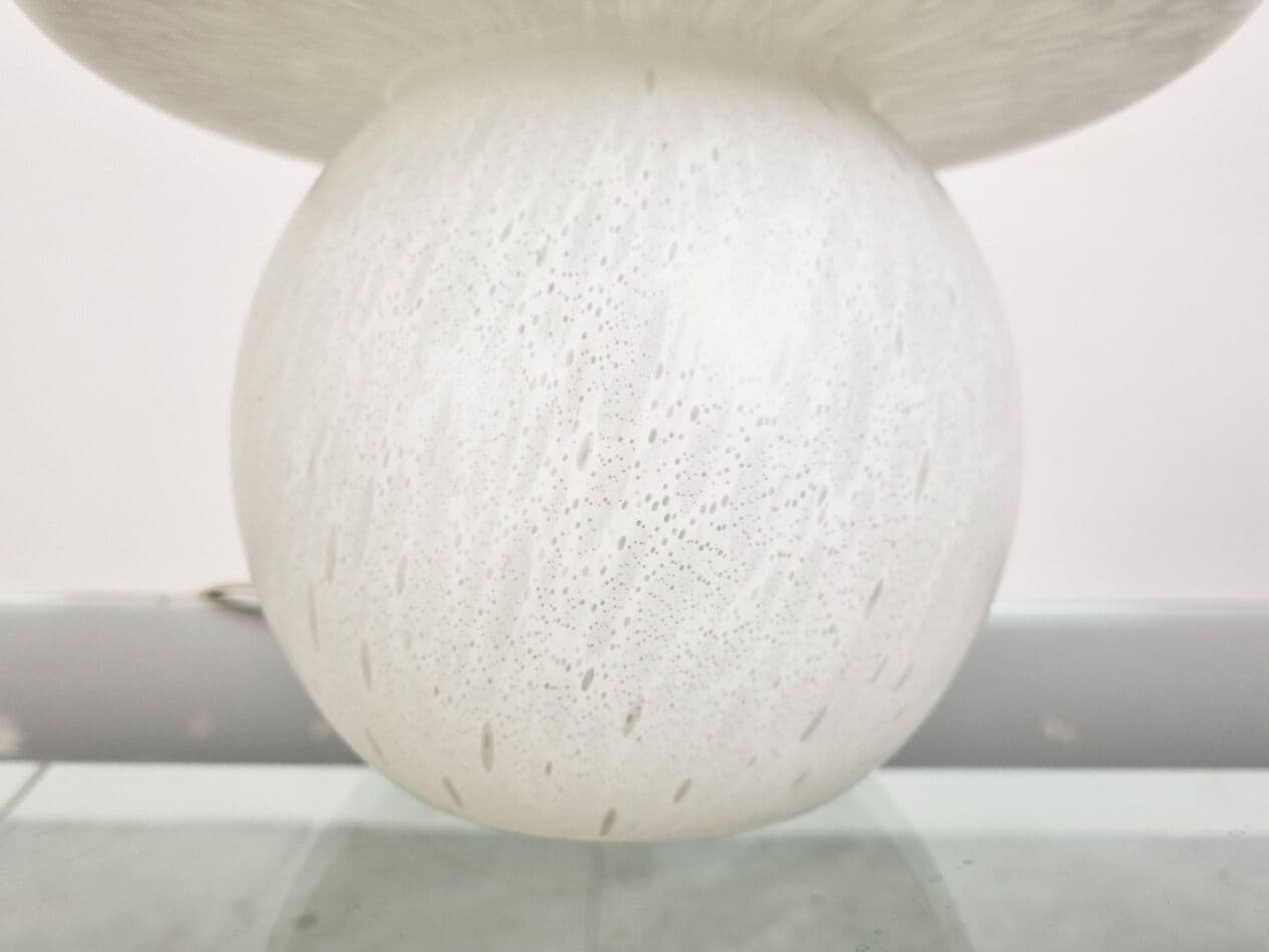 Lampa stołowa Mushroom, żółty, szkło, Niemcy, lata 70. - 270667
