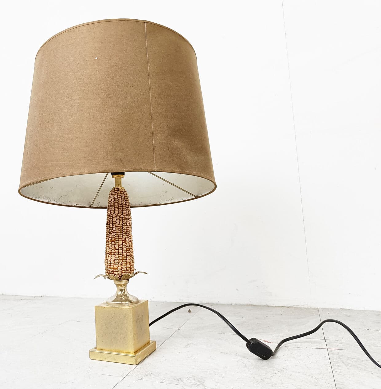 Lampa stołowa Corn, multikolor, mosiądz, Francja, lata 70. - 270544
