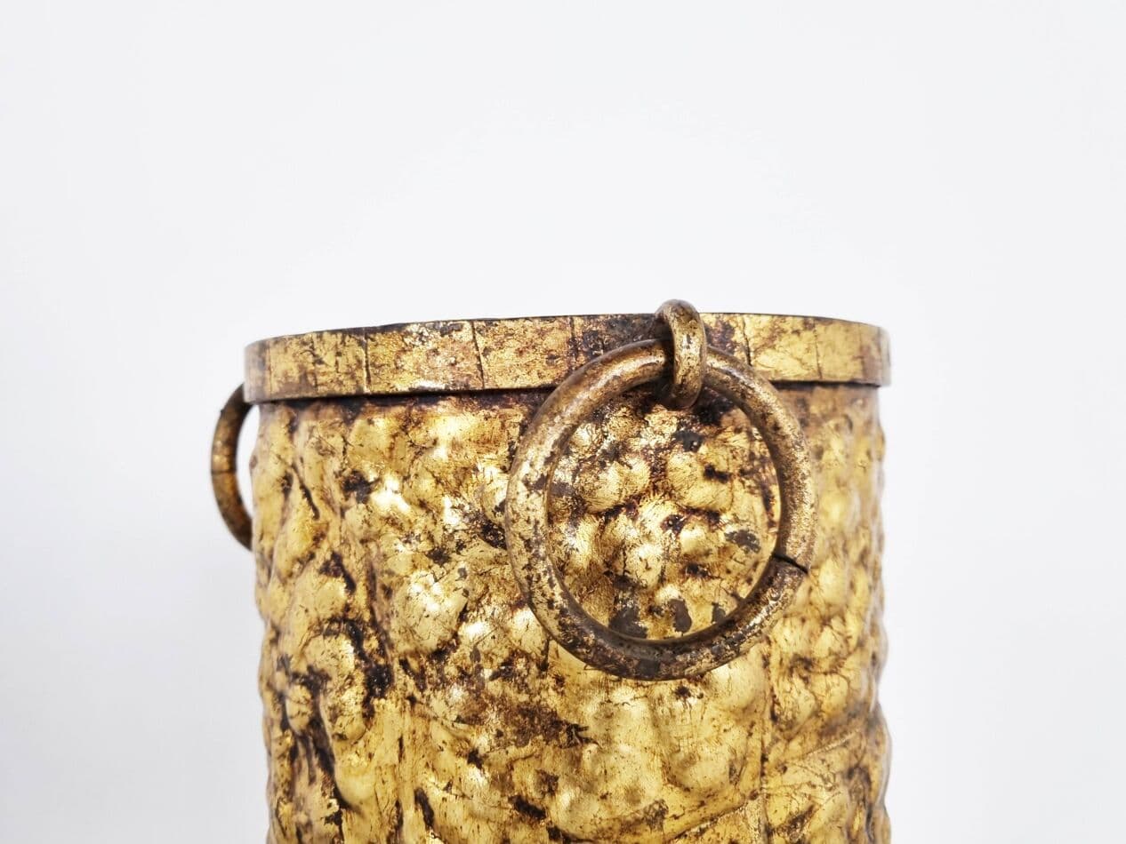 Stojak na parasole, złoty, miedź, Francja, lata 60. - 270536