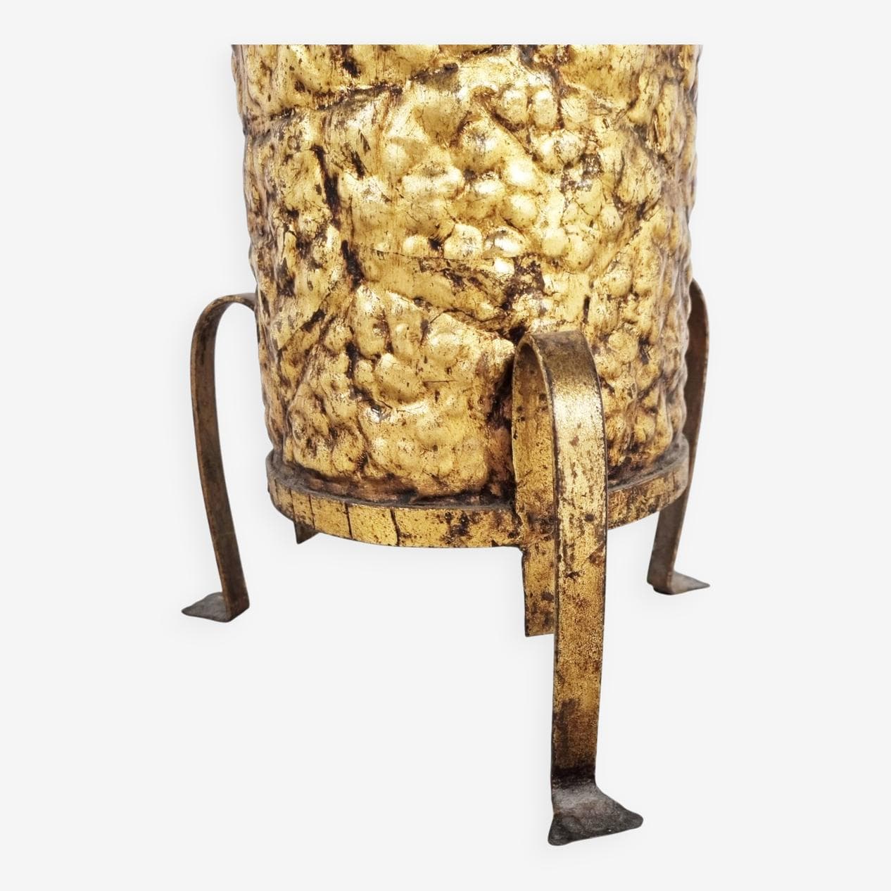 Stojak na parasole, złoty, miedź, Francja, lata 60. - 270541