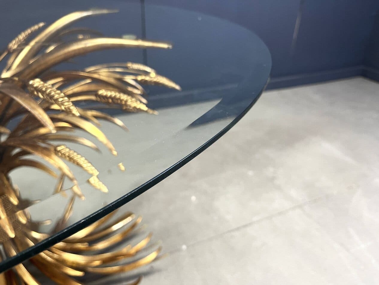 Stół jadalniany Coco Chanel, złoty, mosiądz, Francja, lata 60. - 270512