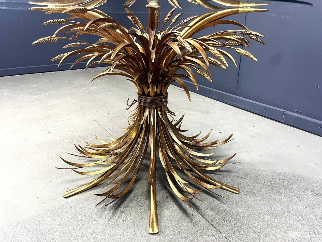 Stół jadalniany Coco Chanel, złoty, mosiądz, Francja, lata 60. - 270508