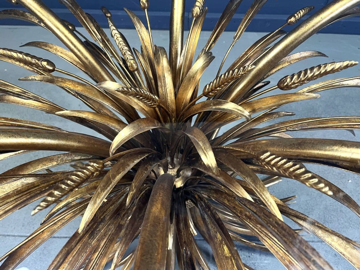 Stół jadalniany Coco Chanel, złoty, mosiądz, Francja, lata 60. - 270511