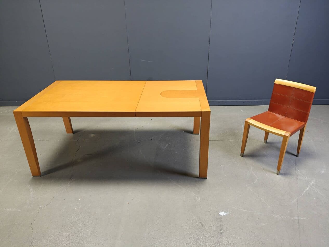 Stół jadalniany rozkładany, czereśnia brązowy, proj. C. W. Lo, Włochy, lata 90. - 270041