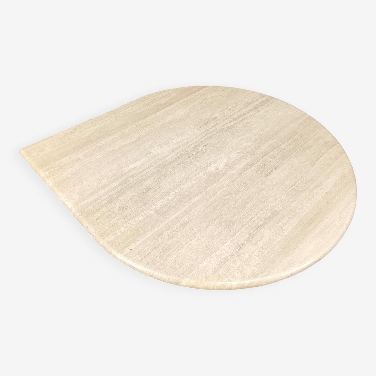 Coffee table, beige travertine, Italy, 1970s. - 269452