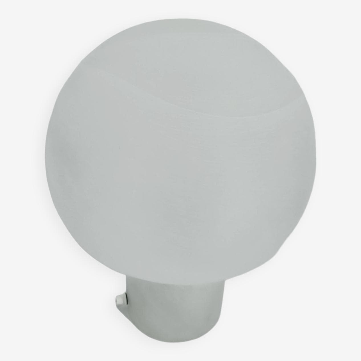 Para lamp stołowych Mushroom, szkło białe, Peill & Putzler, Niemcy, lata 70. - 269120