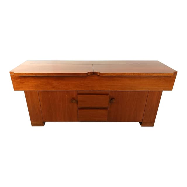 Bufet Torbecchia, orzech brązowy, proj. G. Michelucci, Poltronova, Włochy, lata 60. - WYMIARY