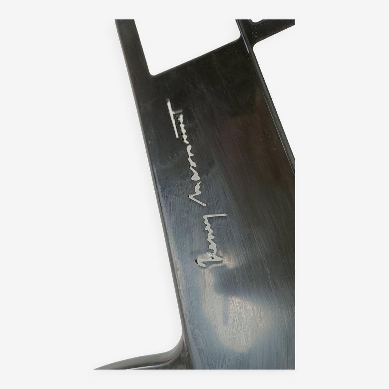 Zestaw sześciu krzeseł Boston, plastik czarny, proj. P. Paulin, Francja, lata 80. - 268931