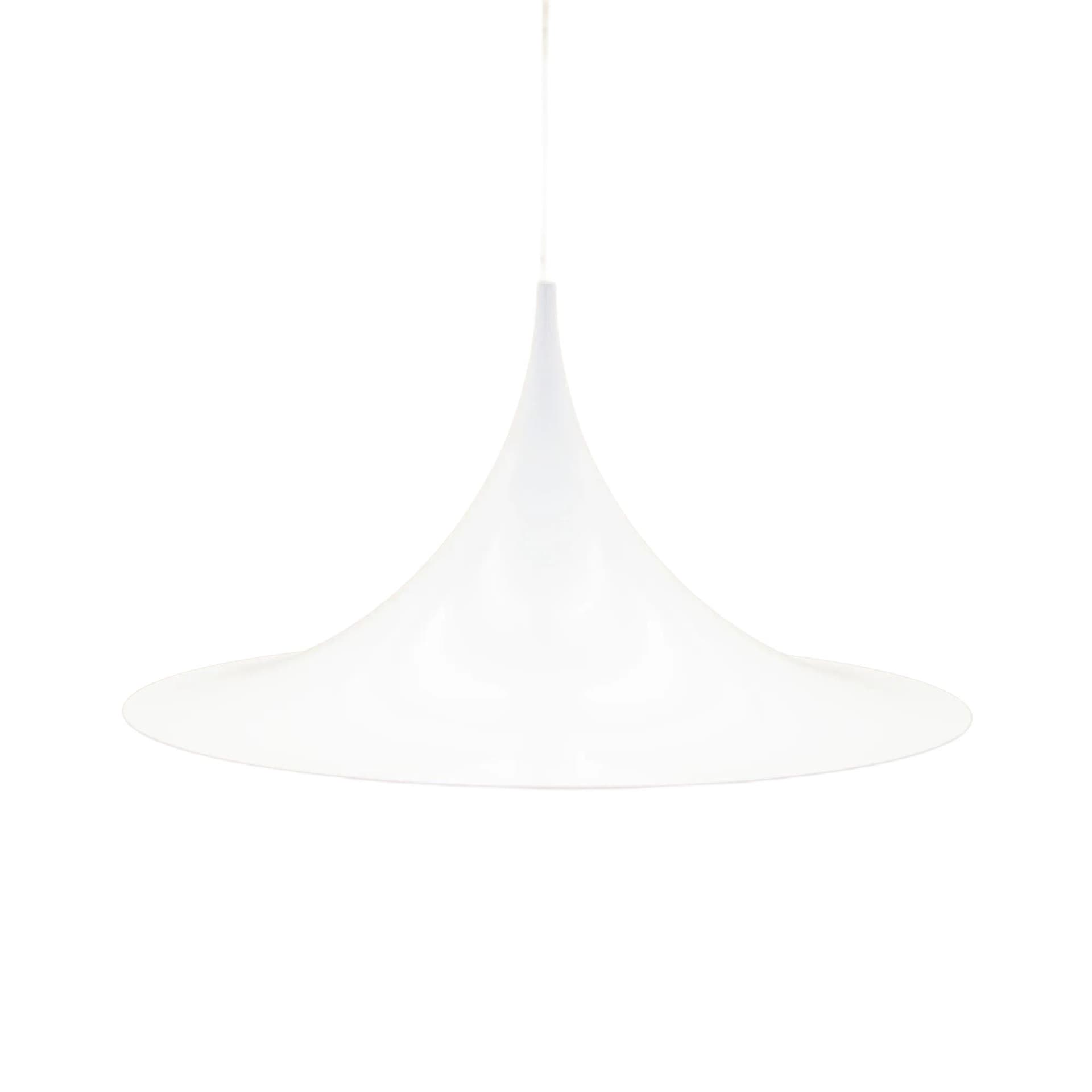 Lampa wisząca, biały, metal, Dania, lata 70.