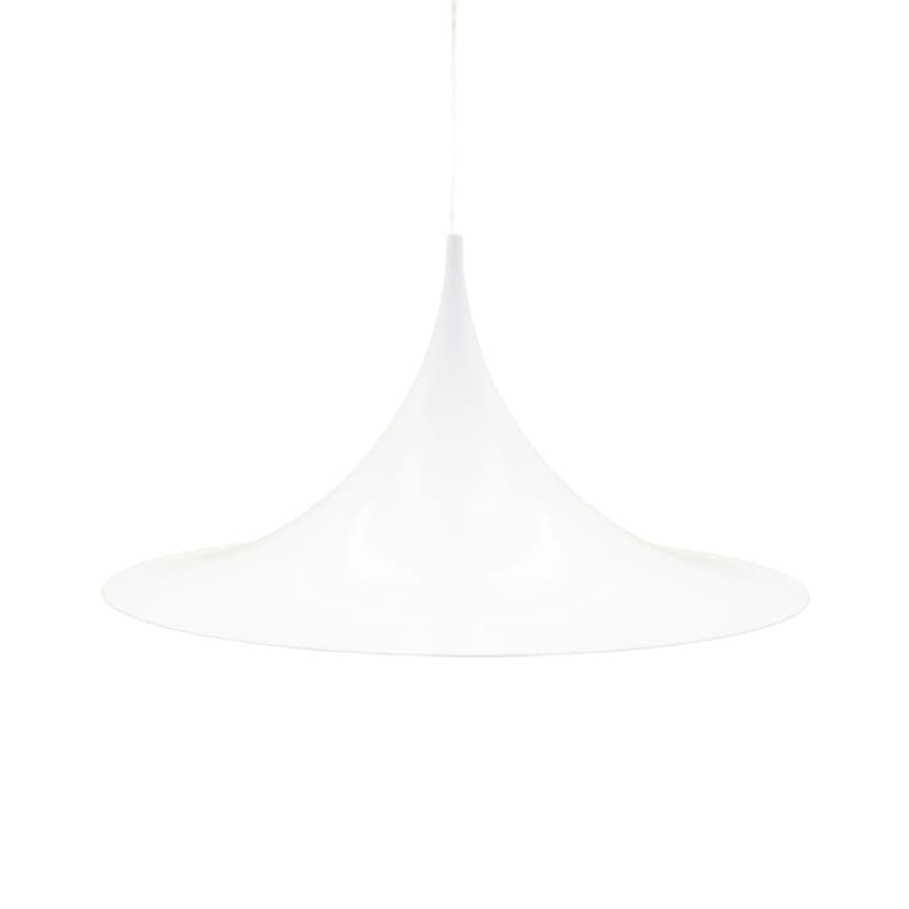 Lampa wisząca, biały, metal, Dania, lata 70.