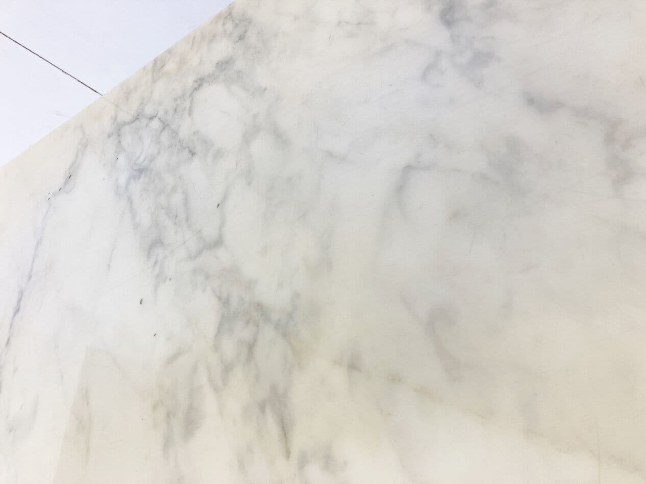 Coffee table, white marble, chromed steel, Italy, 1960s. - 268628