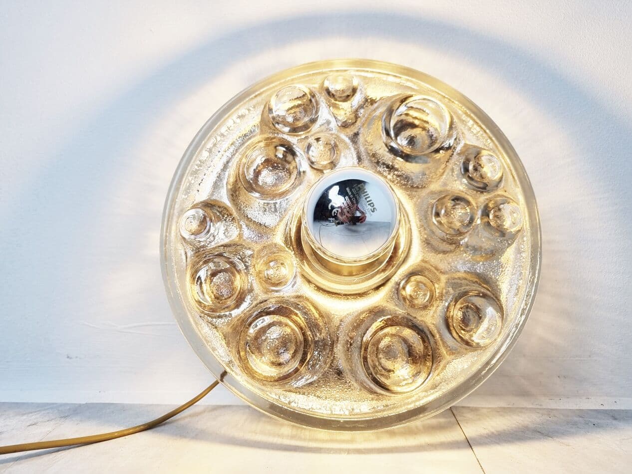 Lampa ścienna, szkło transparentne, Peill & Putzler, Niemcy, lata 70. - 268397