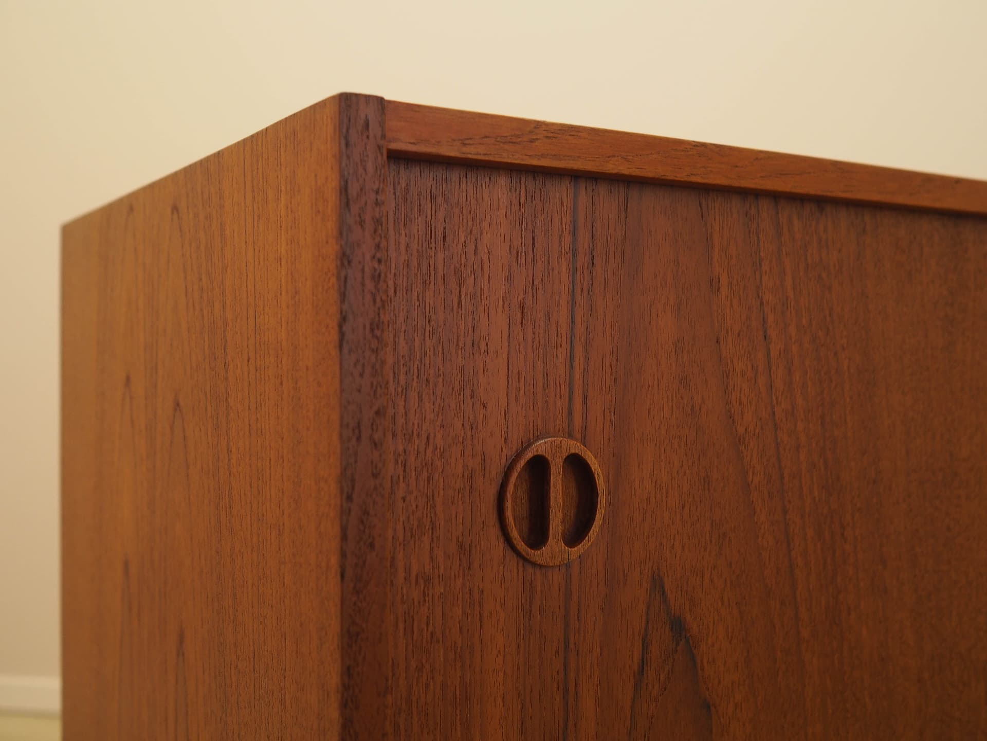 Sideboard, brown teak, Denmark, 1970s. - 261856