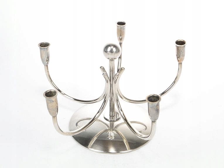 Five-armed candlestick New Look, silver, brass, Sweden, 1960s. - 261859