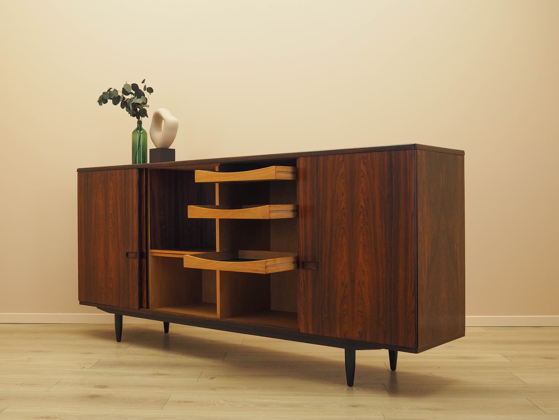 Sideboard, brown rosewood, Denmark, 1970s. - 261918