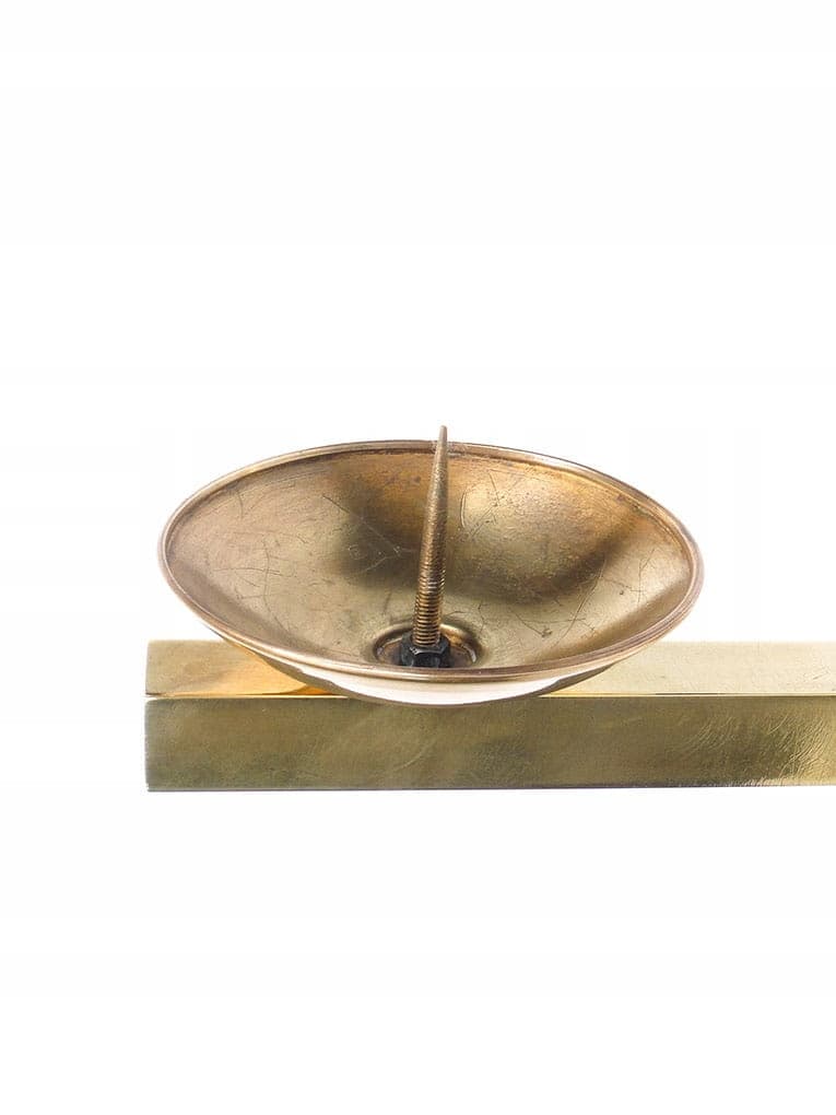 Para kinkietów Art Deco, mosiądz złoty, Polska, lata 20. - 261969