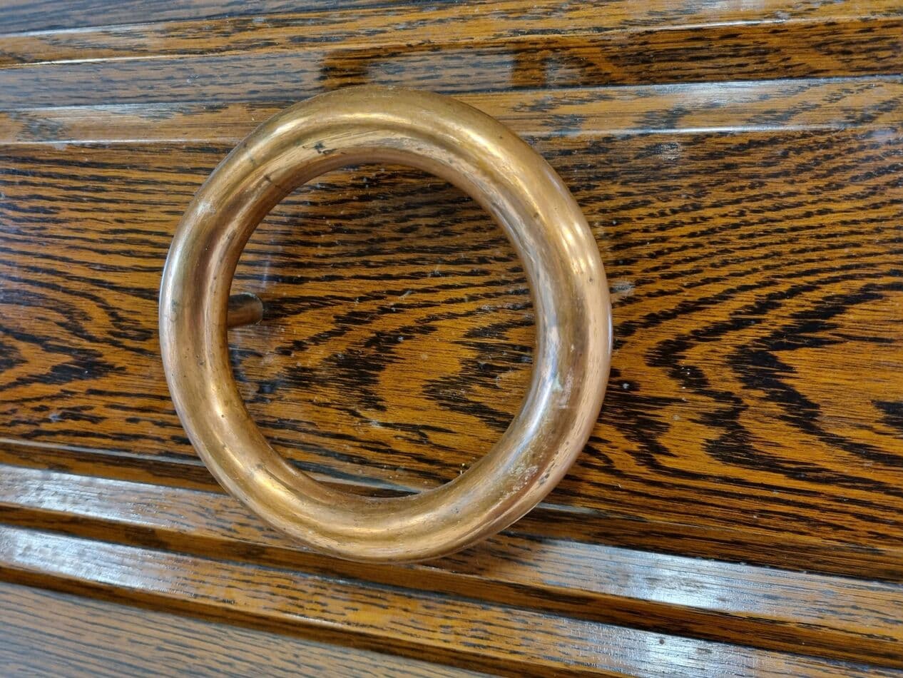 Witryna art déco, brązowy, drewno, Francja, lata 40. - 268255