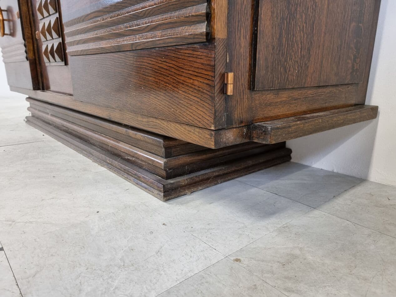 Witryna art déco, brązowy, drewno, Francja, lata 40. - 268248