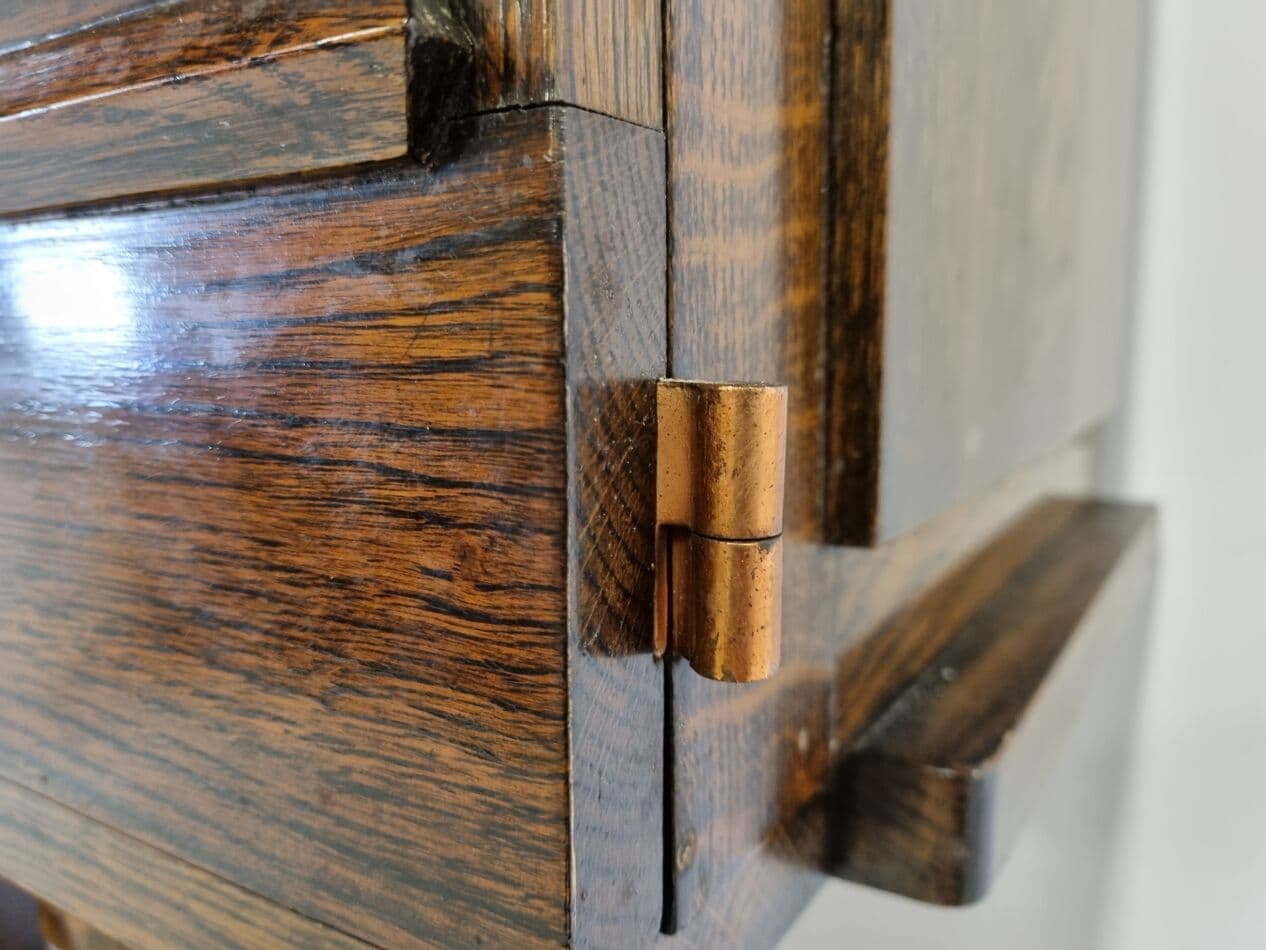 Witryna art déco, brązowy, drewno, Francja, lata 40. - 268243