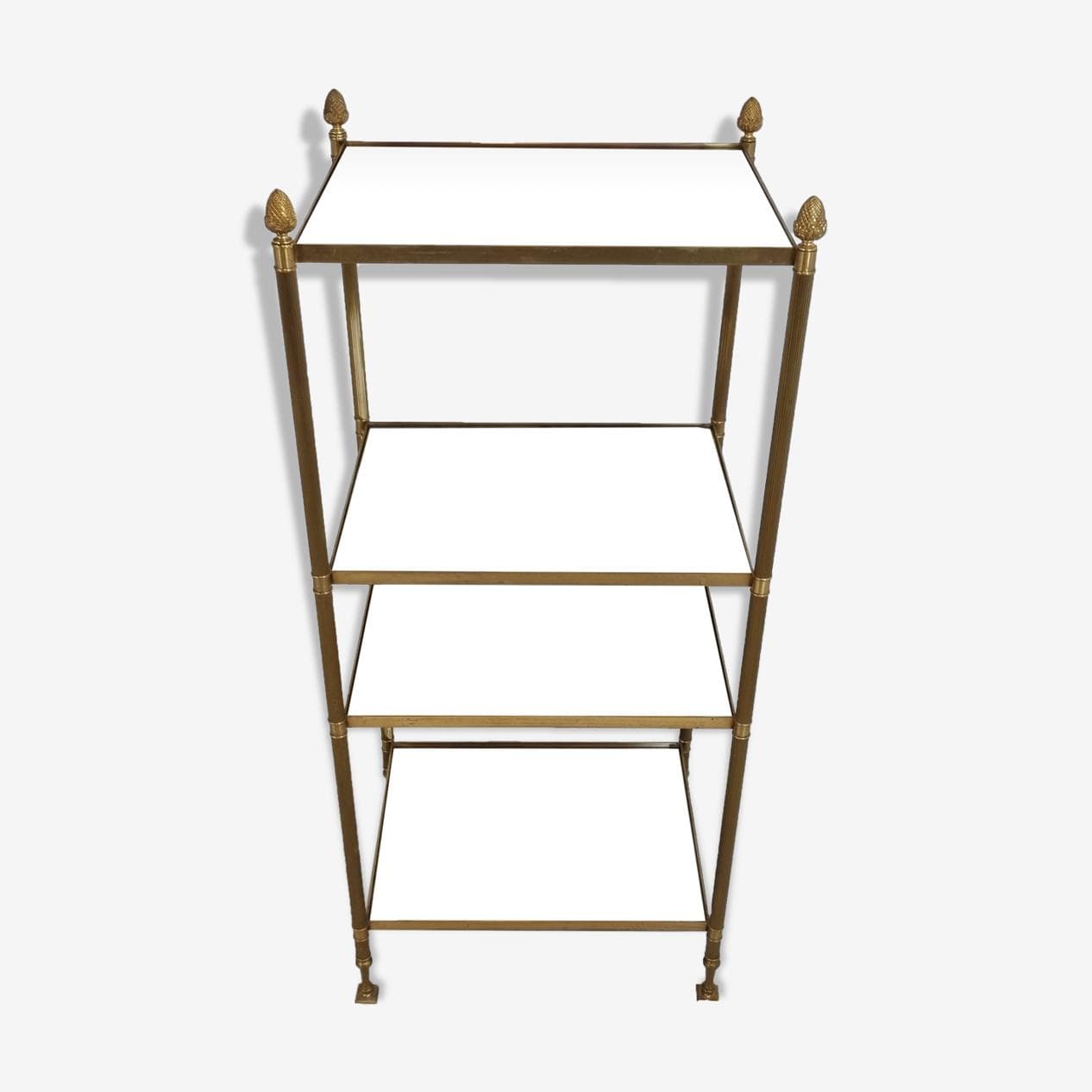 Stolik pomocniczy neoklasycystyczny, złoty, brąz, Francja, lata 70. - 268221