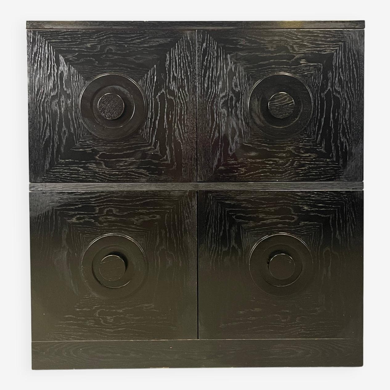 Barek brutalistyczny, drewno czarne, Belgia, lata 70. - 268042