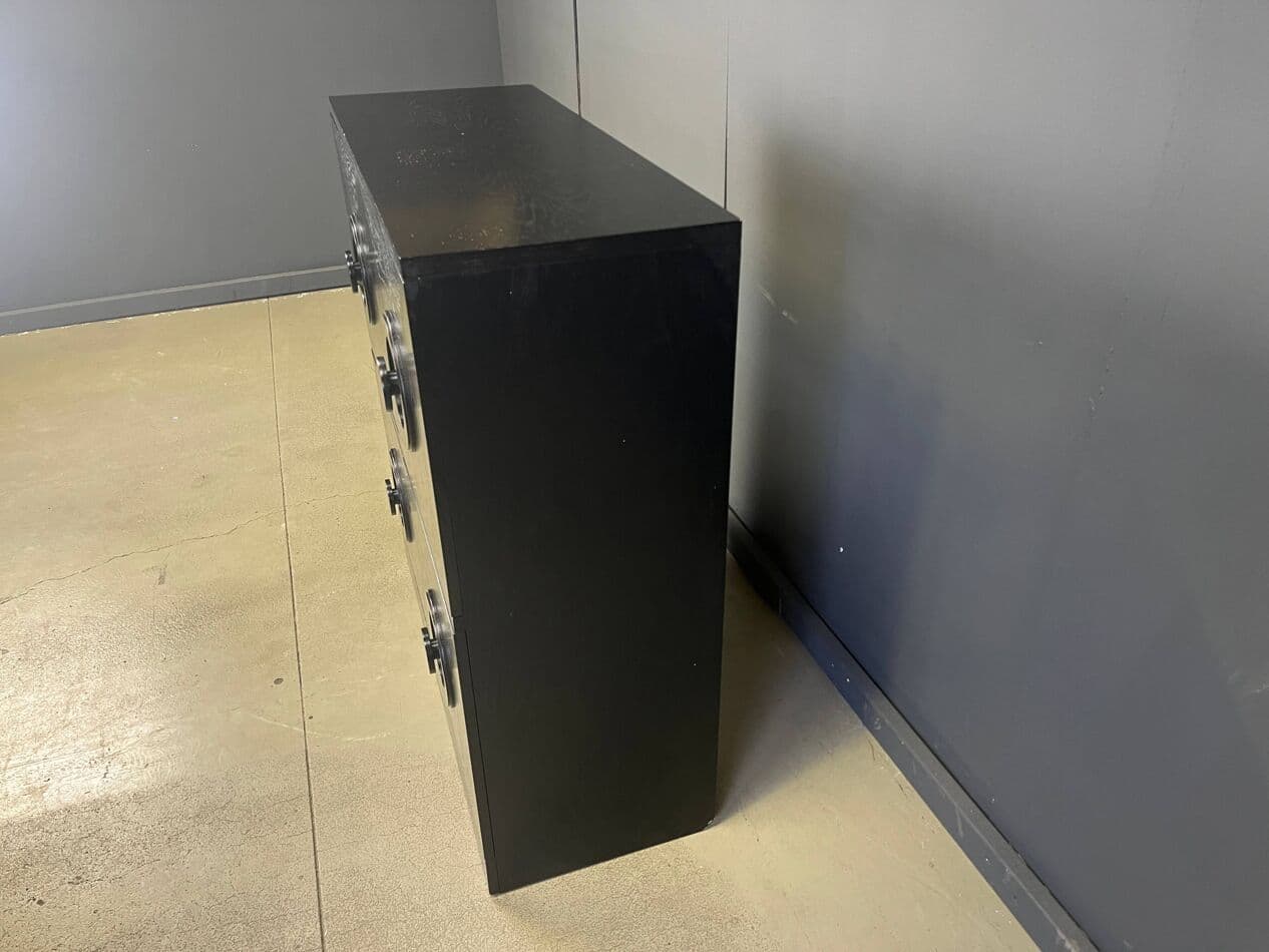 Barek brutalistyczny, drewno czarne, Belgia, lata 70. - 268043