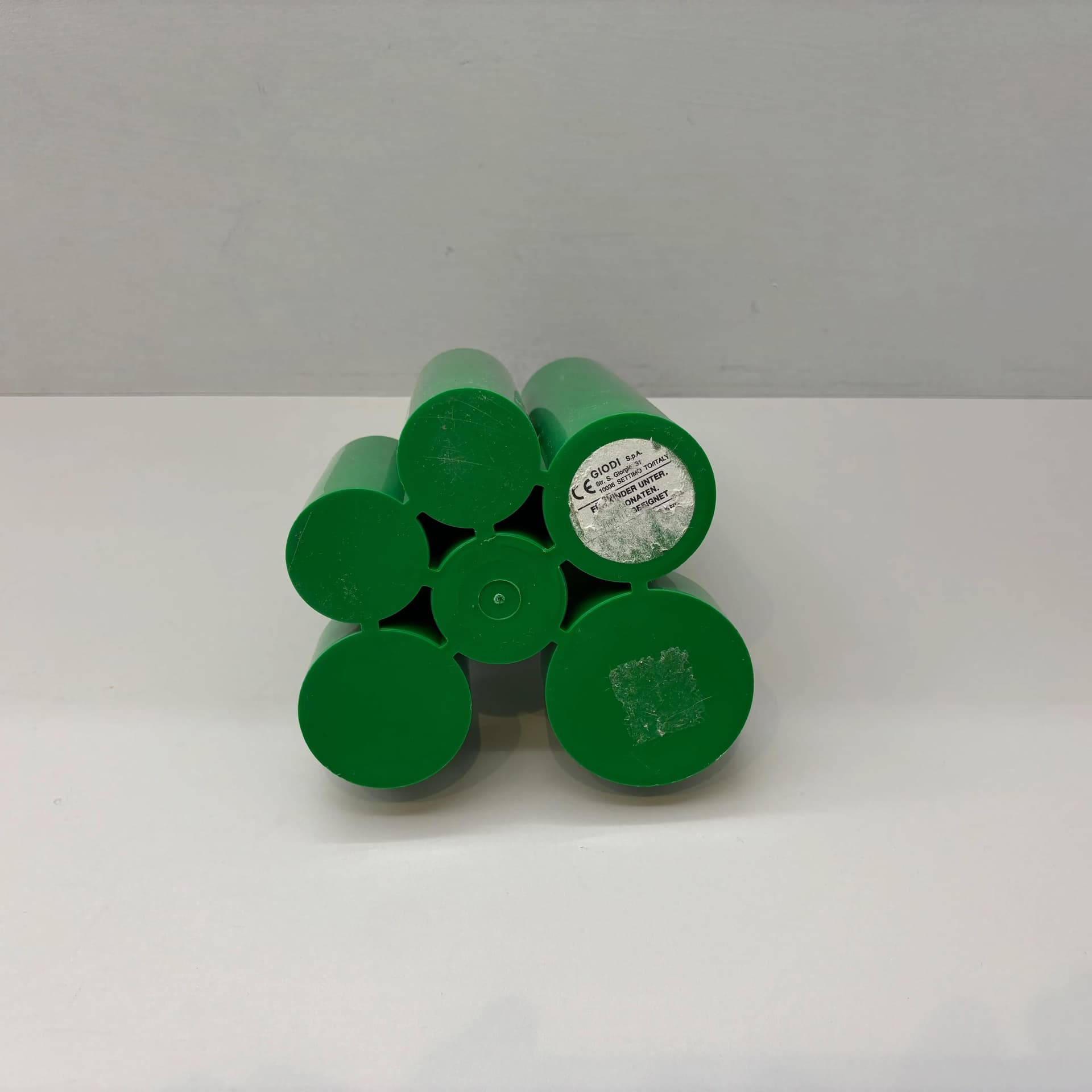 Organizer biurkowy, zielony, plastik, Włochy, lata 90. - 19566