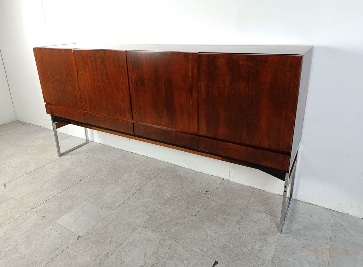 Kredens highboard, brązowy, drewno, Belgia, lata 60. - 268025