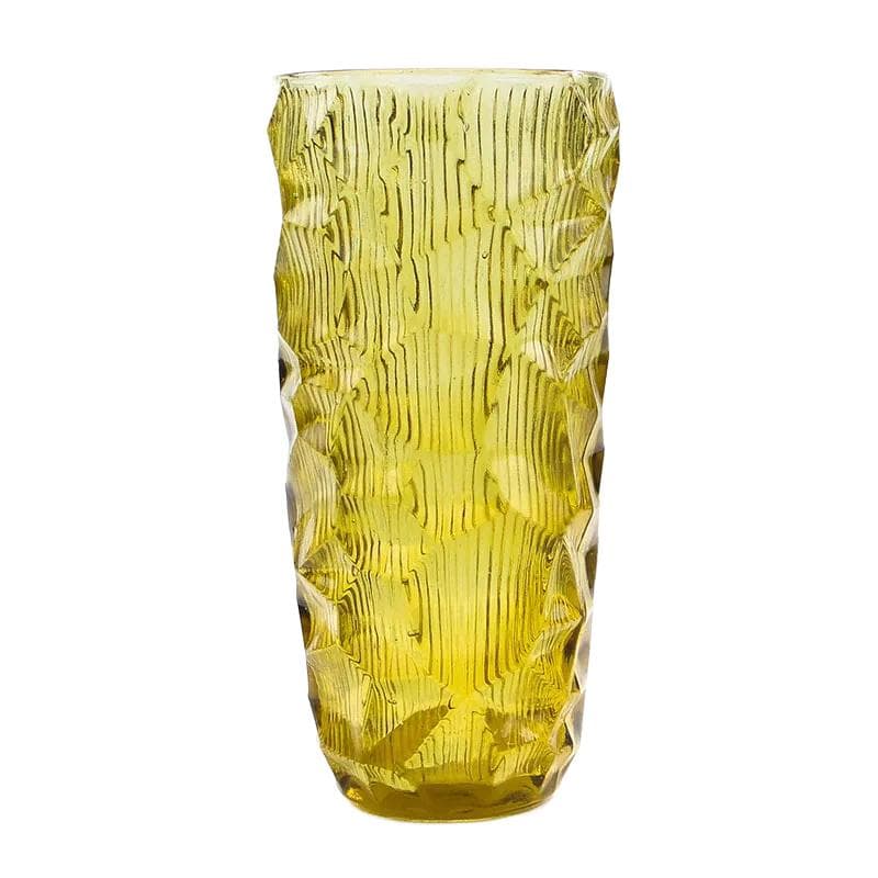 Wazon Okulus, topazowy, szkło, proj. J. S. Drost, Polska, lata 60.