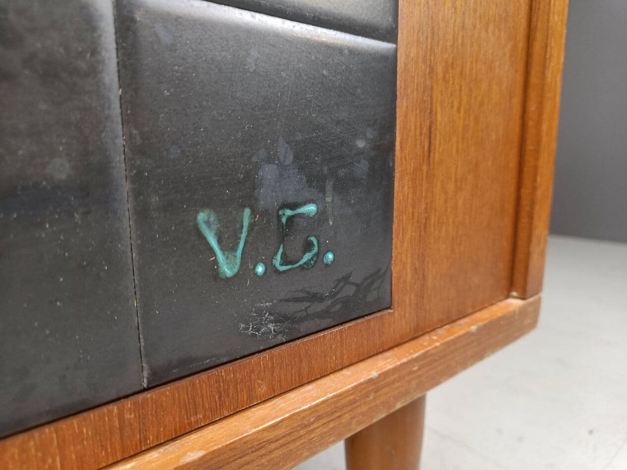 Komoda mid-century, teak brązowy, Belgia, lata 60. - 267747