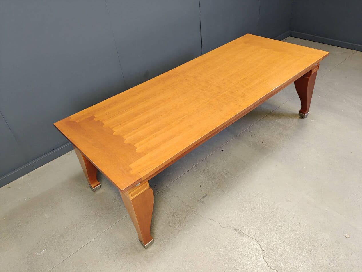 Stół jadalniany Mensa Magna, drewno czereśniowe brązowy, proj. L. Krier, Włochy, lata 90. - 267644