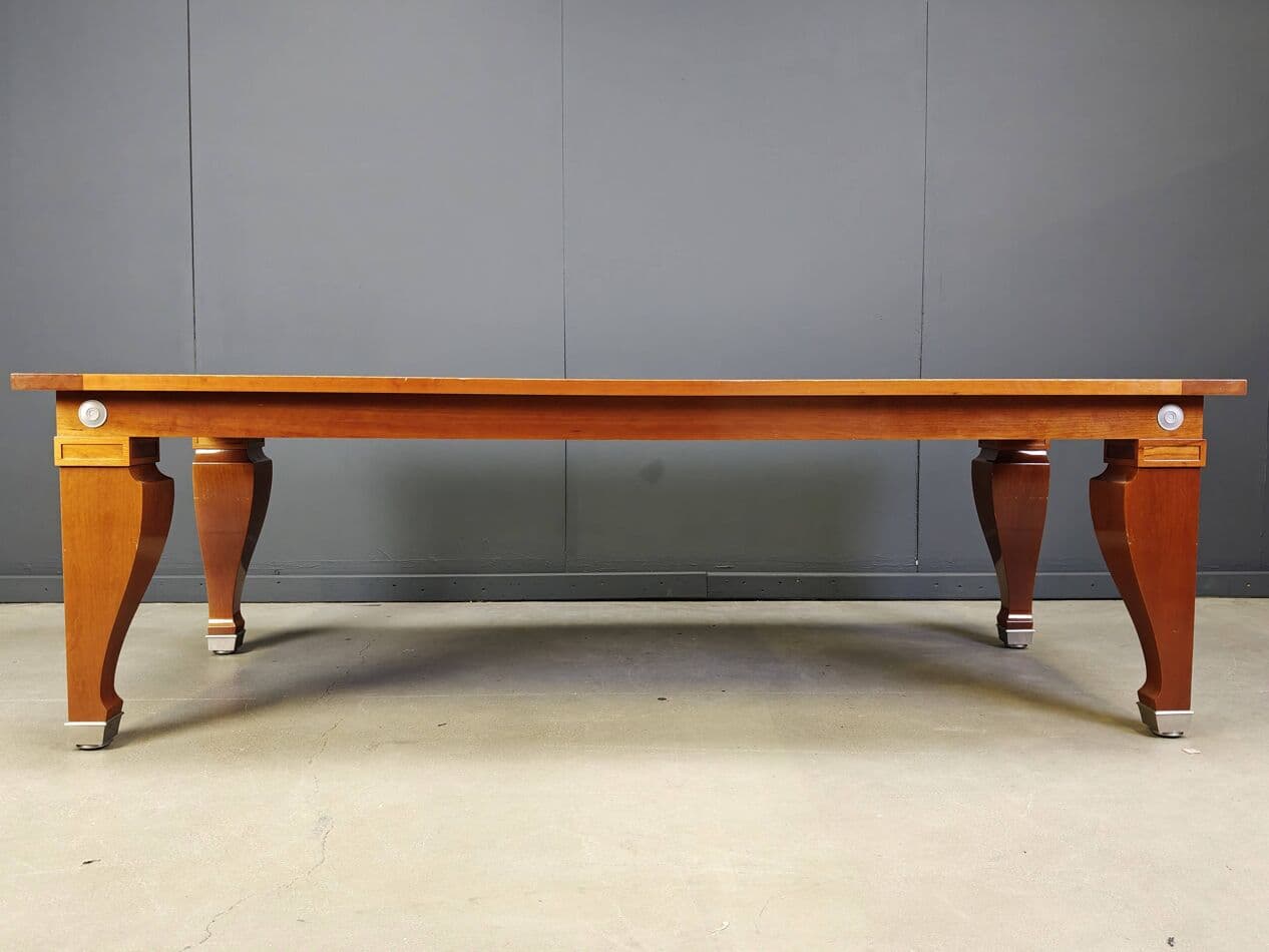 Stół jadalniany Mensa Magna, drewno czereśniowe brązowy, proj. L. Krier, Włochy, lata 90. - 267638