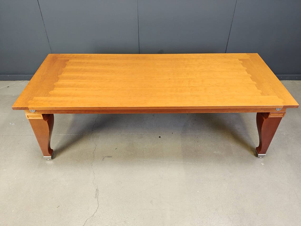 Stół jadalniany Mensa Magna, drewno czereśniowe brązowy, proj. L. Krier, Włochy, lata 90. - 267639