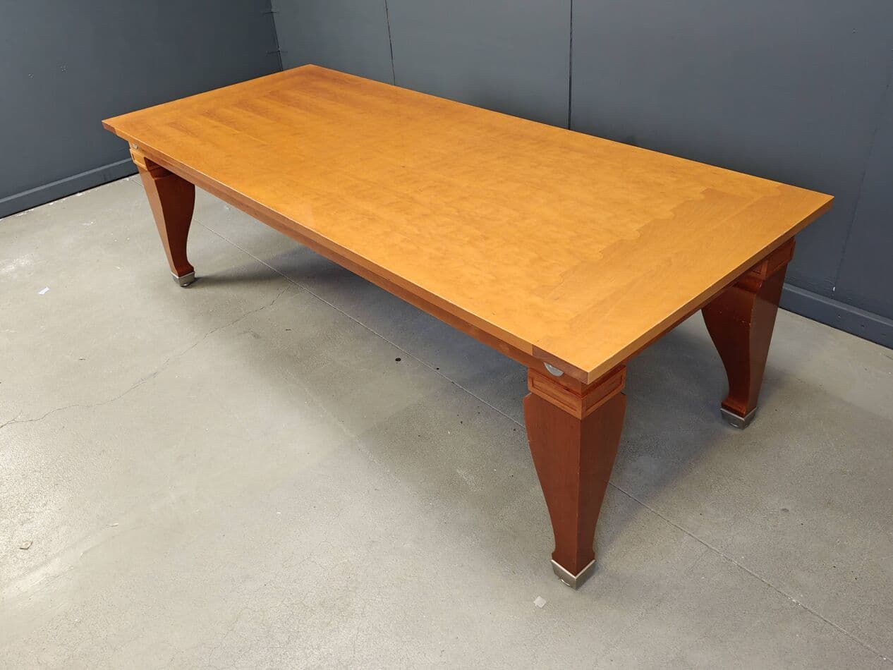 Stół jadalniany Mensa Magna, drewno czereśniowe brązowy, proj. L. Krier, Włochy, lata 90. - 267650