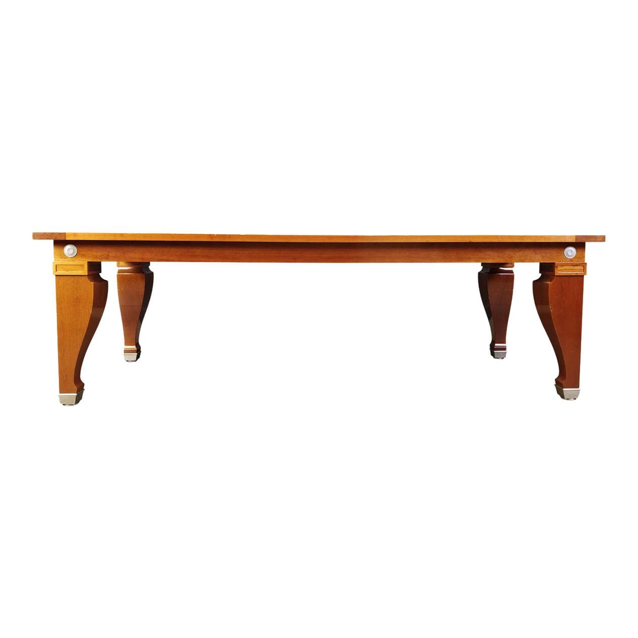 Stół jadalniany Mensa Magna, drewno czereśniowe brązowy, proj. L. Krier, Włochy, lata 90.