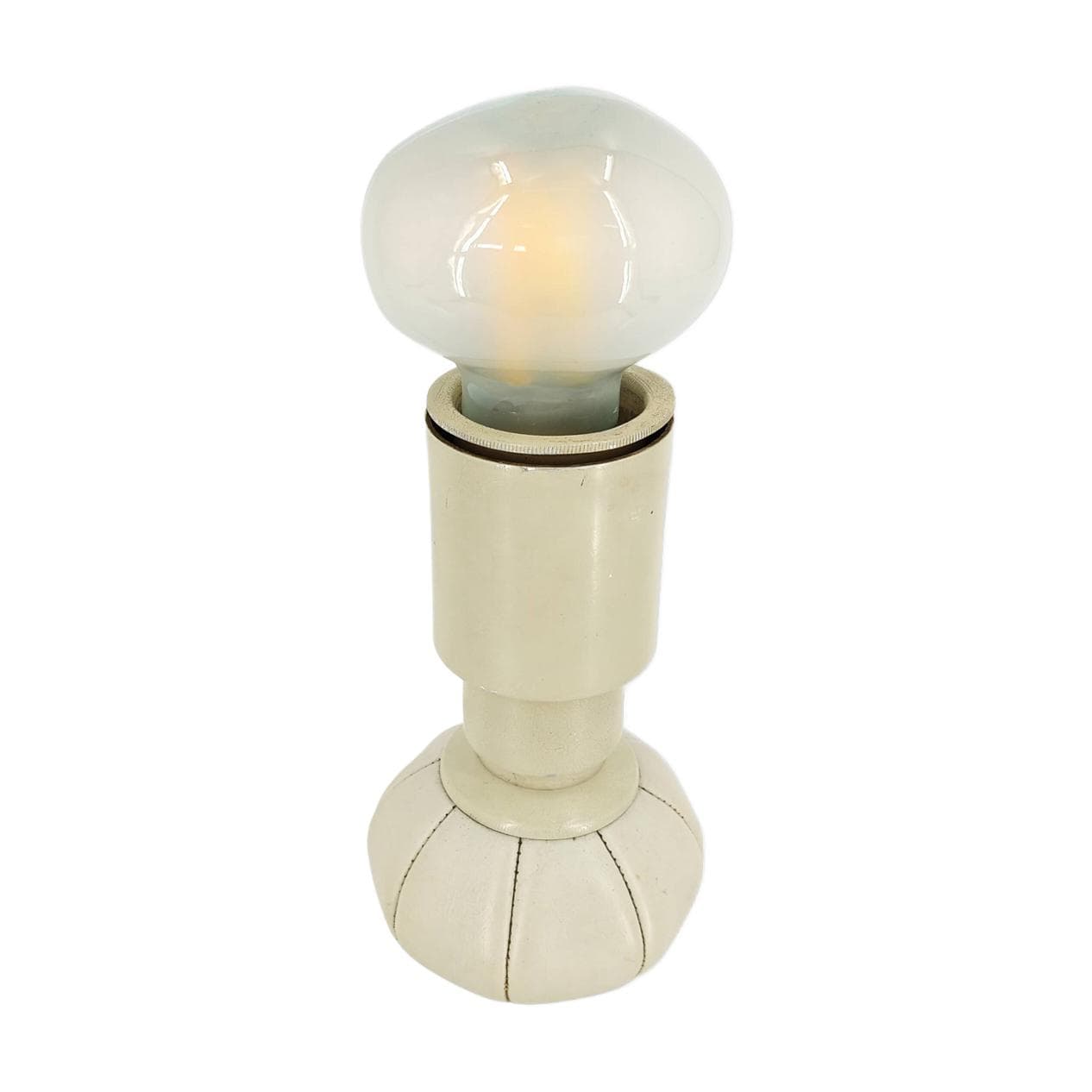 Lampa stołowa, biała, metal, proj. G. Sarfatti, Arteluce, Włochy, lata 60.