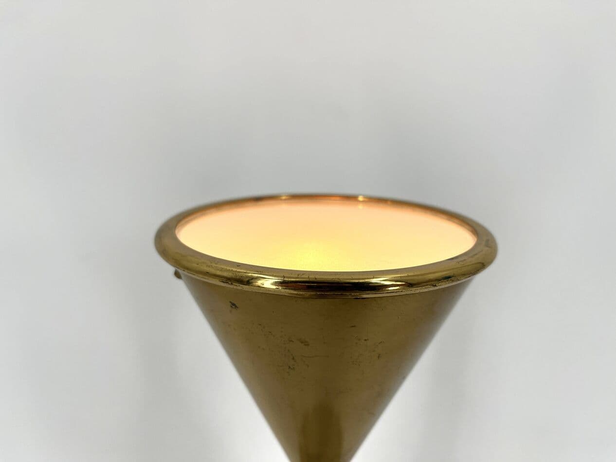 Lampa stołowa Clessidra, mosiądz złoty, proj. A. Lelli, Arredoluce, Włochy, lata 60. - 267357