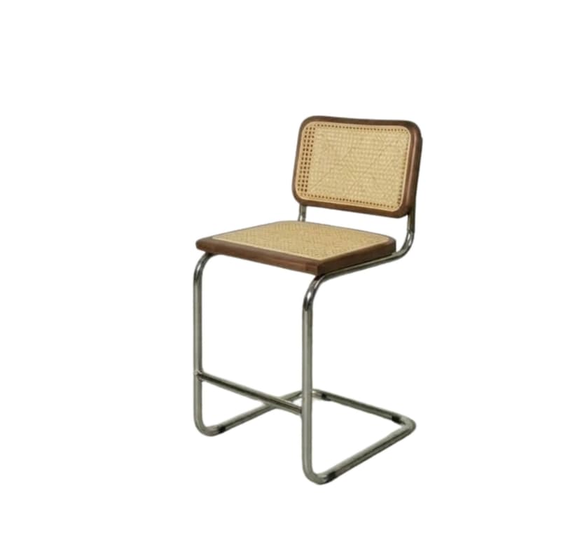 Hoker z giętej stali wg proj. M. Breuer, wys.93 cm, Bauhaus, brązowy