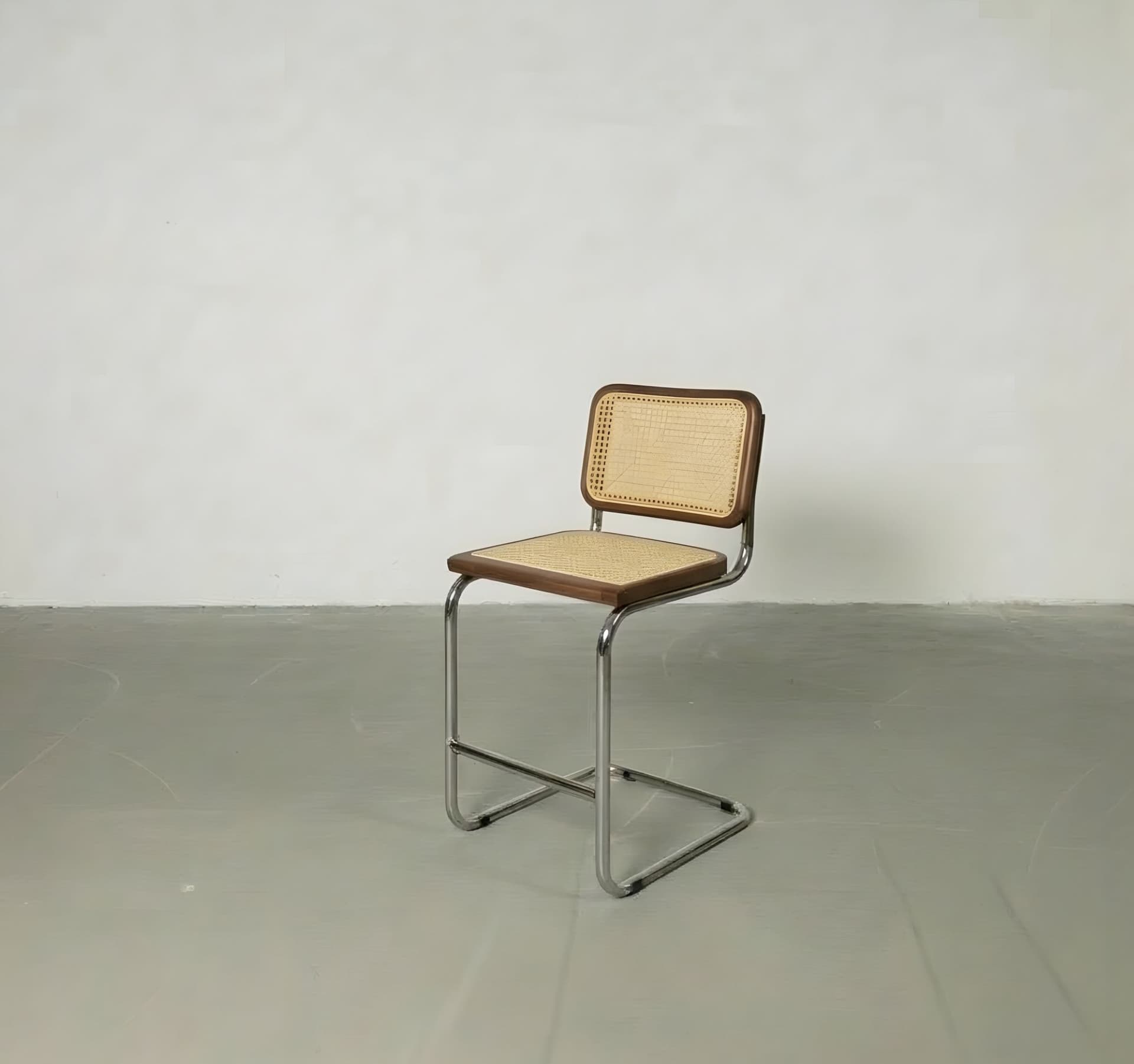 Hoker z giętej stali wg proj. M. Breuer, wys.93 cm, Bauhaus, brązowy - 262044