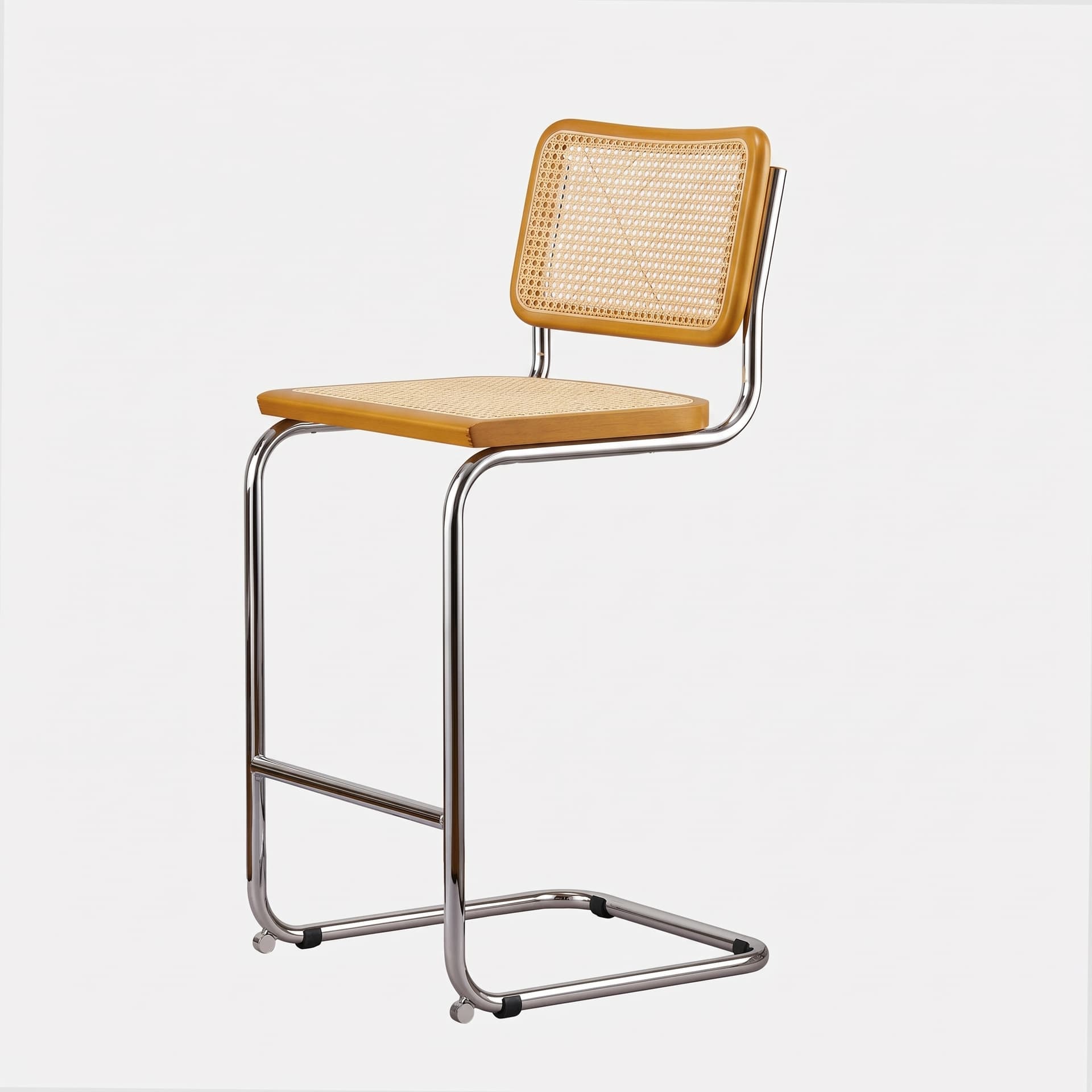 Hoker z gietej stali wg proj. M. Breuer, wys.103 cm, Bauhaus, miodowy - 372943
