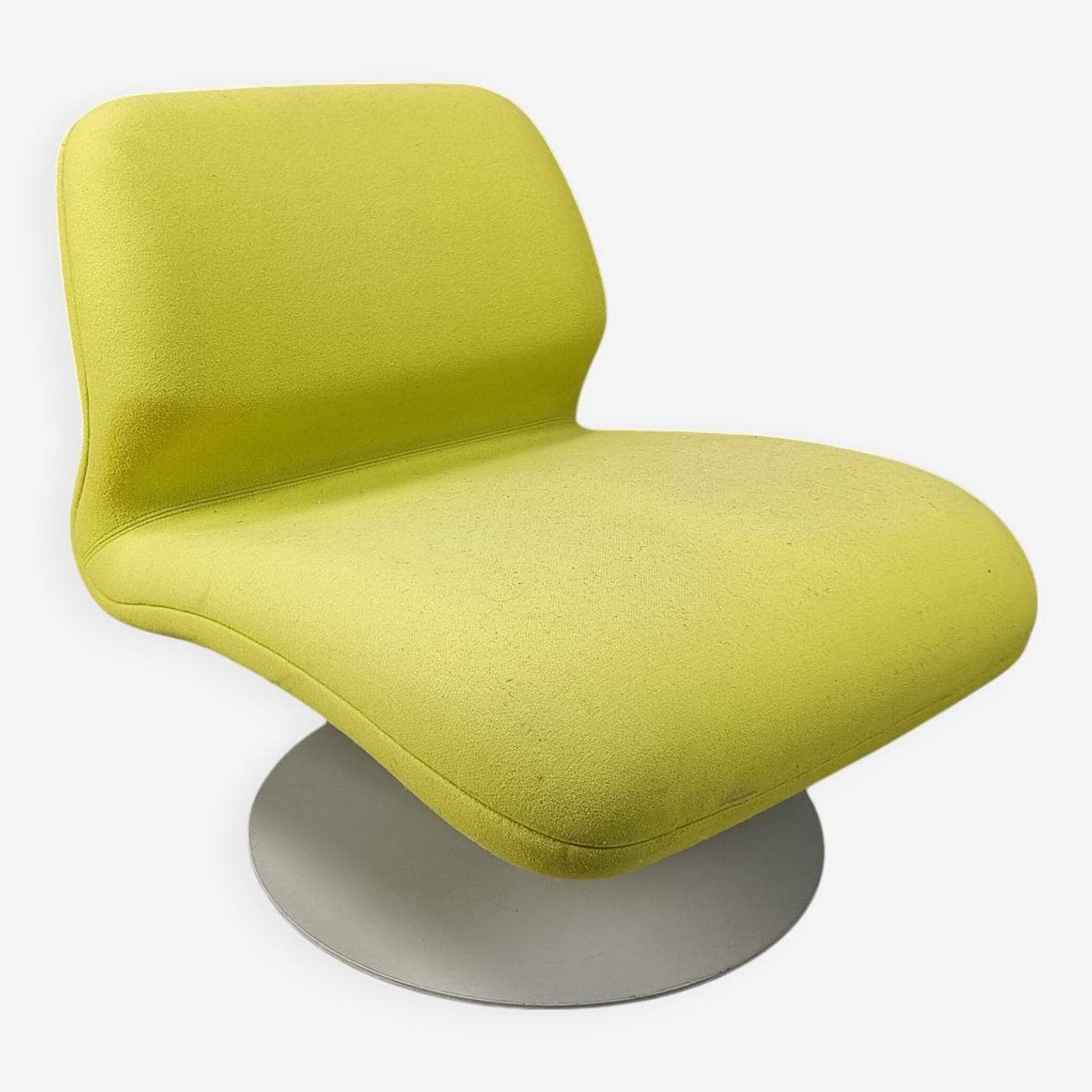 Fotel lounge Attitude, velvet zielony, proj. M. Voss, Fritz Hansen, Dania - 267122